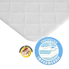 PEKITAS Materasso protettore/materasso impermeabile copre trapuntato - Culla 60 x 120 cm Made in Spagna