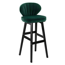 XINGLEI Sgabelli da Bar, Sgabello da Bar ad Altezza Fissa, Sedia Imbottita con Schienale Medio per Una Seduta ergonomica Alta, sedie con Base in Metallo Resistente per bancone Bar