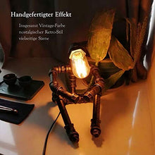 Steampunk - Lampada industriale per vino, dispenser di vino, scaffale per vino e versatore, in ferro industriale, stile retrò, per camera da letto, soggiorno, sala da pranzo, bar
