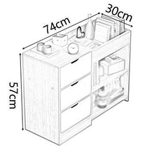 Comodino Altezza Base 3-Cassetti Semplice Ed Economico Casa Camera Da Letto Creativo Armadietto 74X30X57CM FANJIANI