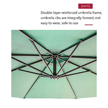 Generic002 Ombrellone da Esterno, ombrellone Appeso a Cantilever, ombrellone, Grande ombrellone con Protezione UV UPF 50+, per Patio Giardino Security Pavilion Ombrello Senza Base (Color : B)