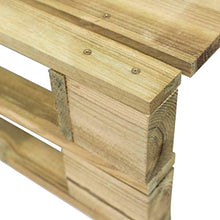 vidaXL Legno FSC Verde Ottomana da Giardino con Pallet Seduta Sdraio Esterni
