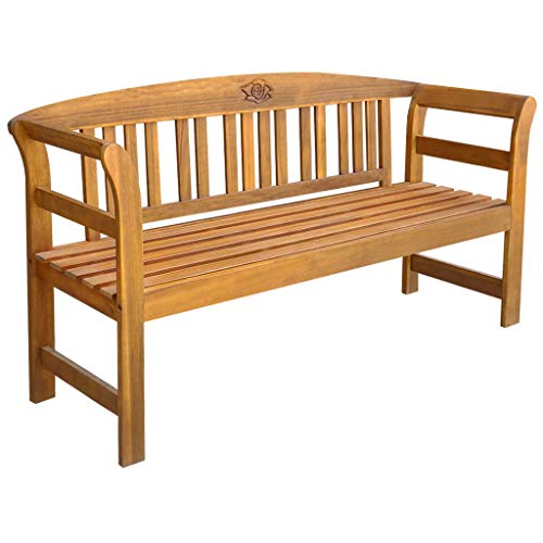vidaXL Legno Massello di Acacia Panca da Giardino 1157x45x82,5cm Panchina