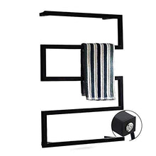 TDYWO Scaldasalviette Elettrico, Radiatore Scaldasalviette Elettrico, portasciugamani riscaldato, termoarredo Bagno Elettrico a 5 Barre (23,6 Pollici x 4,8 Pollici x 31,5 Pollici) (PLUGIN)