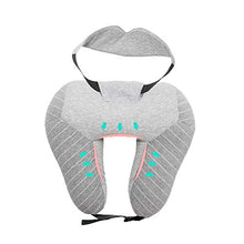 HXY Cuscino per Il Sonno in granello di Schiuma, Che Supporta Comodamente la Testa, Il Collo e Il Mento, Cuscini per aeroplani, Maschera per Gli Occhi Portatile, Adatto per Autobus, Treno o a casa
