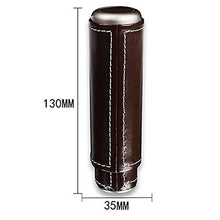 KSW_KKW Caso Humidor Cigar Popolare Legno di Cedro Foderato Portatile da Viaggio in Pelle (Color : Brown)