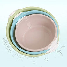 Triamisu Lavabo per Uso Domestico Bacino di plastica Piccolo Piatto Tondo Spesso lavello lavabo lavabo lavabo lavabo Piccolo lavabo - Blu
