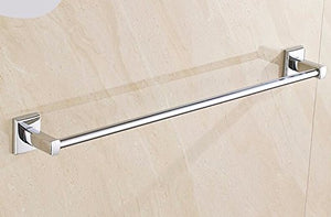 MBYW Portasciugamani Moderno Alto carico Portasciugamani Elegante da Bagno Mensola portaoggetti Portasciugamani, a Parete, Senza punzonatura, Supporto per Bagno, palo Singolo Argento 60 * 5 cm