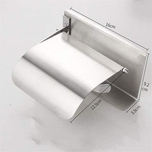 Gancio bagno cucina Portarotolo for WC con ripiano for telefono e coperchio Coperchio a parete in acciaio inossidabile Adesivo for bagno Distributore di carta for hotel Appendiabiti for rotolo Gancio