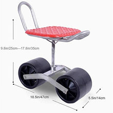 AAGYJ Carrello da Giardino Sedile da Lavoro a rotolamento Carrello da Giardino Sgabello Carrello Carrello Scorrevole Sgabello Sedile Girevole Regolabile a 360 Gradi Prato Esterno Cura diserbo