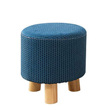 Sgabello Resistente per Soggiorno Semplici mobili for la casa in stile nordico Sgabelli in legno con rivestimento sfoderabile e lavabile in legno Sgabelli bassi Sgabello rotondo Pouf for sedie Sgabell