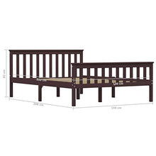 SKM Giroletto Marrone Scuro in Legno Massello di Pino 140x200 cm (25kg)