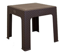 BRIKASA Tavolino Giardino Effetto Rattan Esterno Basso Resina Antares (Antracite)