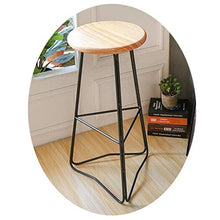 HLL Sgabelli, Casa Elegante Della Famiglia Di Legno Sgabello Bar con Poggiapiedi Casuale Moderna Seggiolone per Counter Cafe Cucina Colazione Bar,75 cm,75 cm