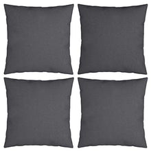 Buyounger Cuscini Decorativi 4 pz Antracite 40x40 cm in Tessuto