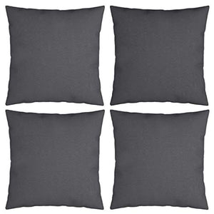 Buyounger Cuscini Decorativi 4 pz Antracite 40x40 cm in Tessuto