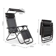 Lettino Prendisole Sdraio Pieghevole 2pcs, Lettino a Sdraio per Prendere Il Sole con Supporto per Tazza poggiatesta e Ombelico Paralume Sedia da Esterno(Nero)