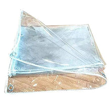 SHIJINHAO Tarpaulin Impermeabile Stanza di Sole Resistenti Resistenti A Prova di Pioggia Trasparente Nessuna Perdita d'Acqua Metallo Foro in PVC PVC Glass Molle, 15 Taglie