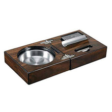 OutingstaRase Pieghevole in legno Cigar Ashtray Portable Set creativo Collezione Tavola delle risorse