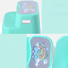 Tastak Sgabello in plastica for bambini, sgabello for laminazione a mano, bagno bagno antiscivolo sgabello sgabello a pedale, maniglia portatile modello cartone animato protezione ambientale materiale