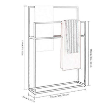 Portasciugamani da Terra,metallo Resistente alla ruggine,Porta Asciugamani da Bagno,Scala Portasciugamani,per Cucina e Bagno Hjypmjj/d'oro / 75x20x110cm