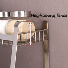 LYM &ripiano di stoccaggio Scaffali da Cucina, unità di scaffali for scaffali di stagionatura in Acciaio Inossidabile for Uso Domestico -3 Strati Scaffale di Finitura