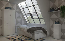 MeMi Me400BIA Armadio, Legno, 36.5x75x174 cm, Bianco