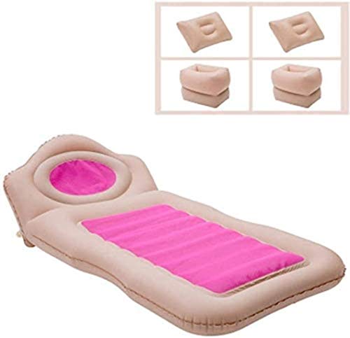 HongLianRiven Lettino da Viaggio Lettino da Viaggio Car Cuscino Gonfiabile Materasso con 2 Cuscino Gonfiabile Air Car Camping Materassino Dedicato Cuscino Mobile estesa all'aperto 5-26 (Color : A)