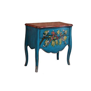XuZeLii Cassetto Dipinto Due Cassetti Cabinet Camera di Legno Solido Multi-cassetto Retro Cassetto Ingresso Governo di Immagazzinaggio può Essere Utilizzato nel Salotto del Corridoio