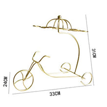 YKW Creativo Wine Rack Bottiglia di Vino Rosso portaocchiali appende Upside-Down Coppa Calici Display Rack (Color : Bronze)