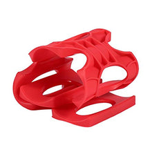 Tappetini per bottiglie di vino in silicone per birra, lattine per frigorifero antiscivolo, supporto per rack, per barbecue, cucina domestica, rosso
