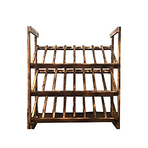 MoDi Ripiani Vino Display Free Standing la conservazione del Vino Bottle Holder Wobble-Free for la Cucina Bar Sala da Pranzo Soggiorno 24 Bottiglia di Vino Rack (Size : 71 * 30 * 78.5CM)