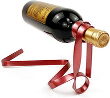 i4t.AIX Portabottiglie a Sospensione a Nastro sospeso Magico Portabottiglie a Sospensione per Vino novità Portabottiglie in Ferro Portabottiglie a gravità