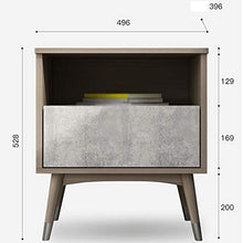 DYXYH Comodino, Nordic elegante Assemblare Gabinetto Camera da letto Comodino Locker cassetto del comodino moderno semplice imitazione legno bagagli