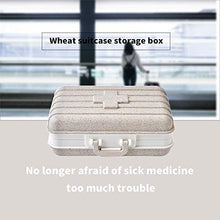 TTAototech - Contenitore porta pillole portatile, con scomparti rimovibili, porta pillole da viaggio, piccolo porta medicinali con chiusura sicura, contenitore giornaliero per vitamine
