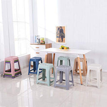 Plastic Sgabello Domestica Addensare Sedia per Adulti Moda Creativa Piazza Sgabello Tavolo da Pranzo Alto Sgabello di Plastica Sgabello Panca Semplice,D
