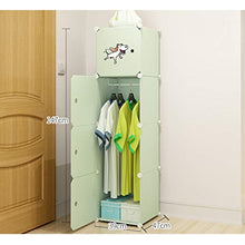 Guardaroba Provincia Armadio Moderno Semplice Assemblea Economico Spazio Singolo Affitto Camera da Letto dei Bambini Semplice plastica XINYALAMP (Size : B)
