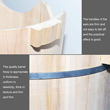NUBAOgy Barile Del Bagno Del Piede Dell'abito Profumato, Barilotto Di Pedicure, Bacino Del Piede Di Legno, Bacino Di Pedicure, Vasca Del Piede Di Legno Solido, Adatto Ad Alberghi, Casa, 38 * 48 * 33cm