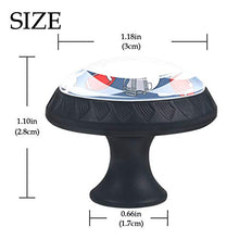 Set di 4 maniglie rotonde per armadio da cucina, credenza, cassettiera, cassettiera, con viti, per cucina, comò, armadietto, bagno, armadio, rugby, calcio