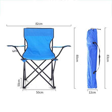 HYY-YY Sedia da pranzo Sedia per il tempo libero Blu Portatile Pieghevole Multifunzione Esterna Sedia da Campeggio Esterna Sdraio
