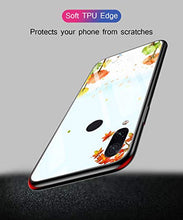 Suhctup Compatibile con Xiaomi Mi A3 / CC9e Custodia Protettiva in Vetro Temperato 9H + Cornice Paraurti in TPU Silicone Morbido Assorbimento degli Urti a 360 Gradi Protezione -Libellula