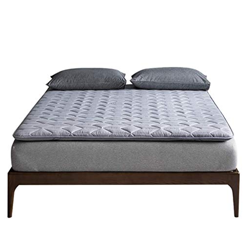 LJ Materasso in Cotone Tatami Four Seasons Letto Pieghevole Pieghevole Camera da Letto Materasso Dormitorio Letto Singolo (Colore : Gray, Dimensioni : 120cmX200cm)