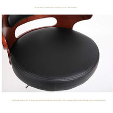 SHPEHP Multi-Altezza Scopo-Sgabello Alto Regolabile con Schienale Solid Wood Pu Leather Pub Sedia Bancone Sedia Stool Sedia per Bar Home-Nero-Marrone