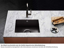 Dornbracht 38500002 - Lavabo da cucina in acciaio smaltato, colore: nero opaco
