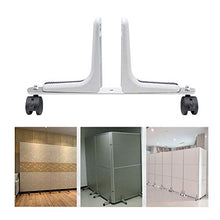 BIN Partizione della Clip dello Schermo Lega di Alluminio Partition Table Staffa separatore Consiglio Morsetto per Office Librarie Desktop Privacy del Pannello divisorio Staffa,Bianca