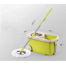 SSAYY Spray Mop Mop Rotante per Uso Domestico/Ruota Automaticamente Il Mocio/Mop in Acciaio Inossidabile di Alta qualità/Impugnatura in Schiuma Confortevole