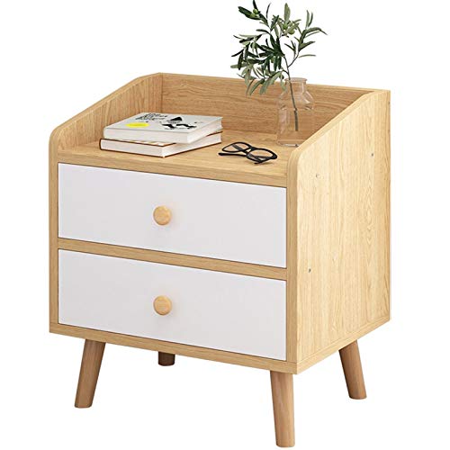 FEANG Nordico Comodino Comodino Comodino con cassettiera Bin Mini ripiano Comodino Armadio mobili per Camera da Letto e Soggiorno