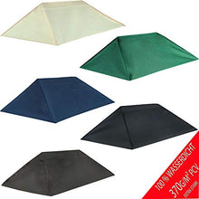 fregaren.de - Tetto di ricambio per gazebo 3 x 4 m, sabbia anticata, impermeabile, materiale: Panama PCV Soft 370 g/m², modello 9 (verde)