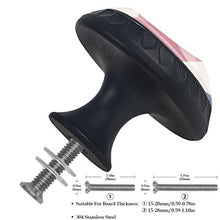 bandiera britannica 4 PCS Pomelli per Porta, Pomolo per Mobile, Pomelli per Mobili con Viti, Maniglia per Armadietto, Pomelli per Porta, Pomelli per Cassetti per Porta, Armadio, Cassetto e Credenza