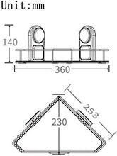 AINIYF Bagno Bagno Doccia Mensola Organizzatore portasciugamani Parete di Installazione in Acciaio Inox 3 Tiers Tower Bar Punch (Dimensioni: 600x220x116mm)